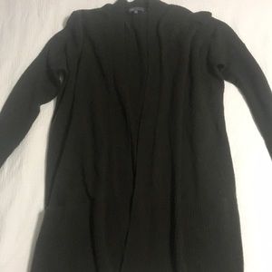 VINCE cashmere wool green open cardi sz XS